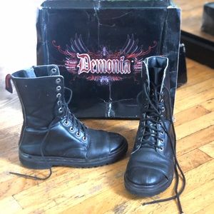Demonia Punk Combat Boots
